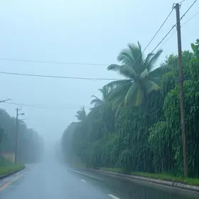 chuva forte e ventos em Rondônia