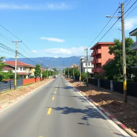 alargamento da via no bairro Nacional